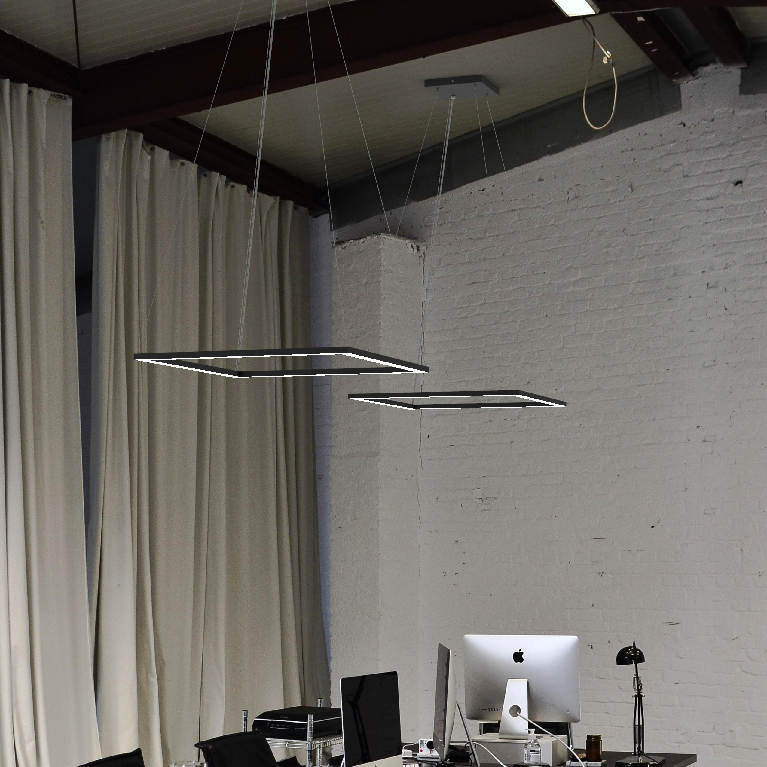 LED-HÄNGELEUCHTE - Pink, Metall (60/60/100cm) - Lumicom