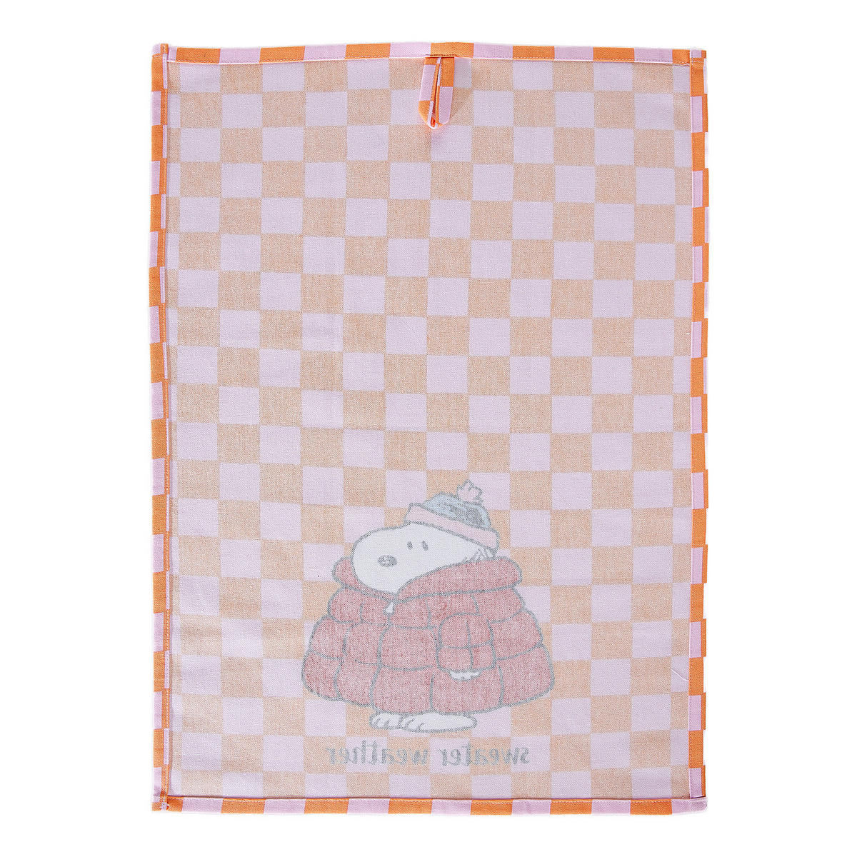 GESCHIRRTUCH Peanuts Checker Style - Orange, Textil (38/54cm) - Butlers