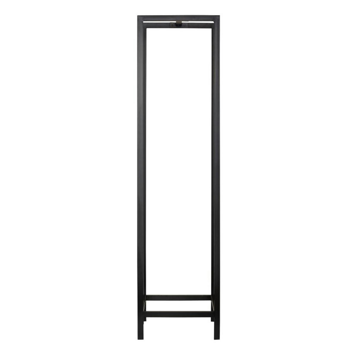 KAMINHOLZREGAL Taarbæk - Schwarz, Metall (35/140/35cm) - [en.casa]