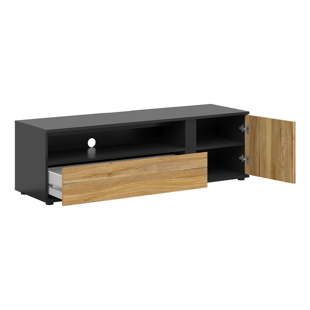 TV-MÖBEL Pia Holz - Braun, Holzwerkstoff (155/47/45cm) - Petits-meubles