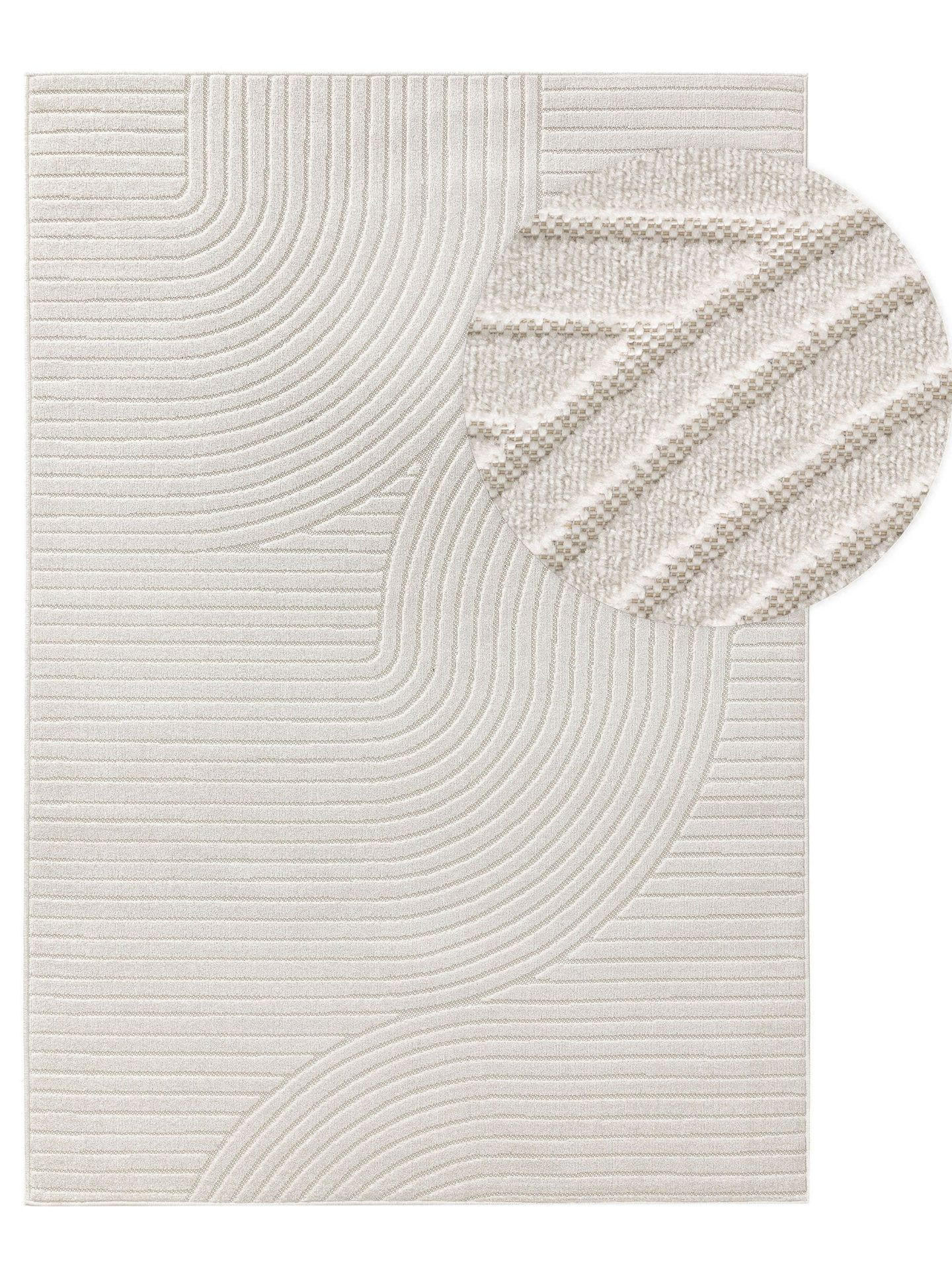 TEPPICH In- & Outdoor-Teppich Mars Beige - Beige, Kunststoff (200/1cm) - KUNSTLOFT