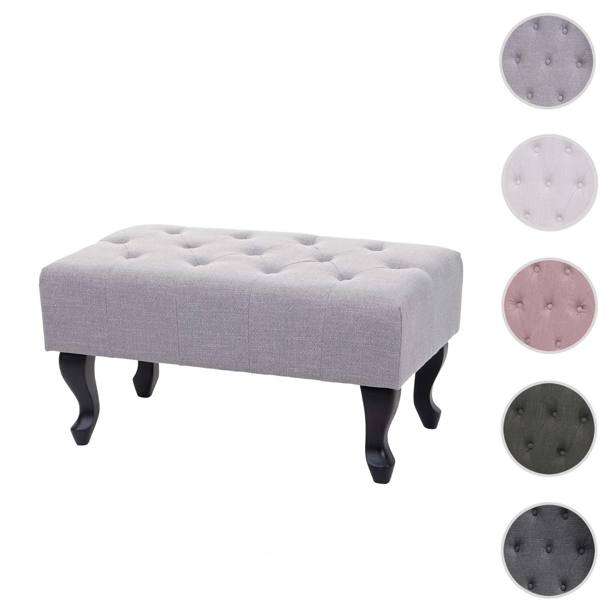 OTTOMANE WASSERABWEISEND Grau - Grau, Textil (77/39/47cm) - MCW