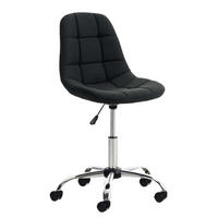 BÜROSTUHL Emily, Stoff Schwarz - Schwarz, Textil/Metall (55/91/55cm) - TPFLiving