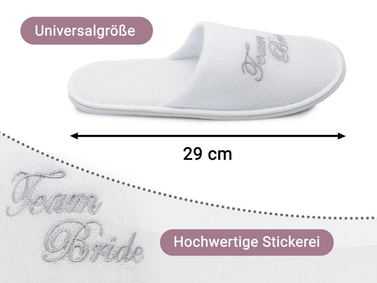 FROTTIERSLIPPER, Universalgröße, 100% Polyester, Grau - Silberfarben, Textil (5/3/29cm) - Zollner