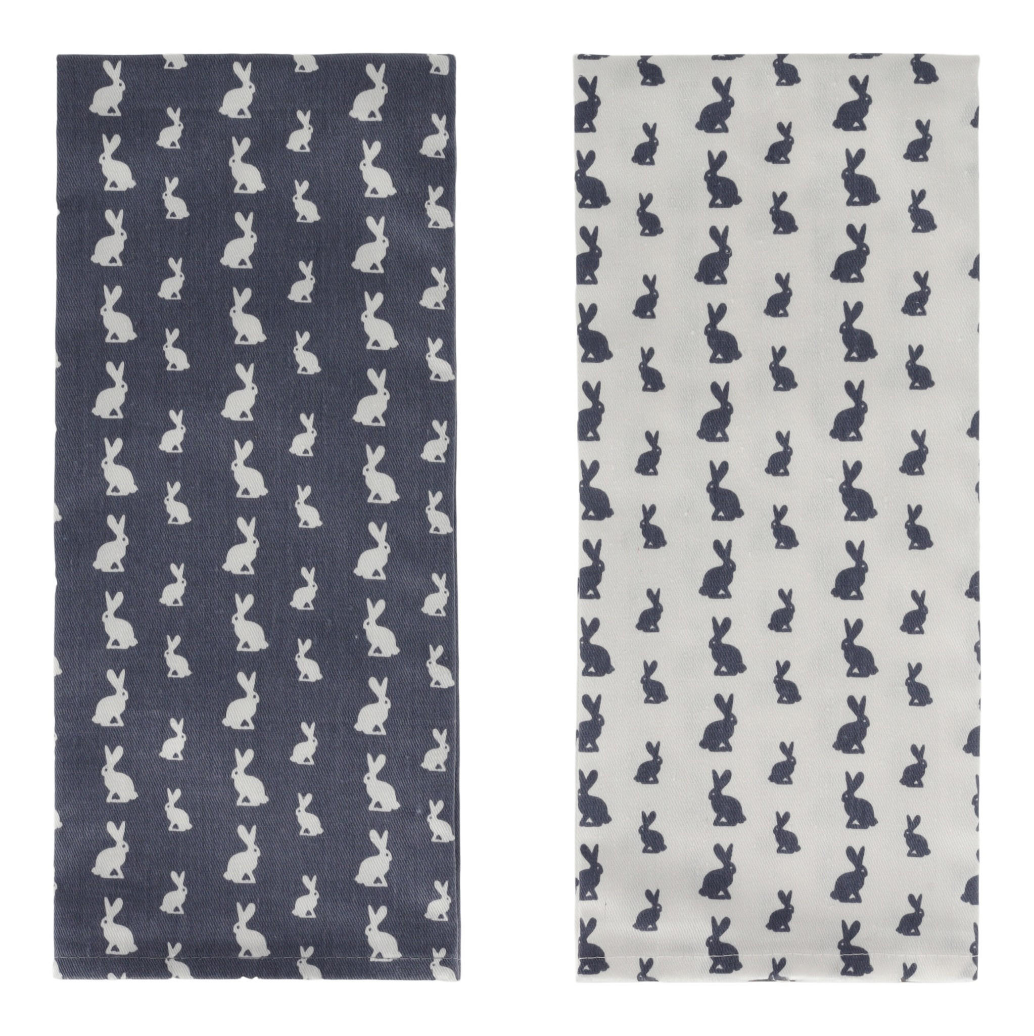 GESCHIRRTUCH-SET Hare - Dunkelblau, Textil (45/70cm) - home&you