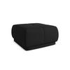 POUF Chenille Stoff Schwarz - Schwarz, Kunststoff/Textil (60/35/60cm) - Makamii
