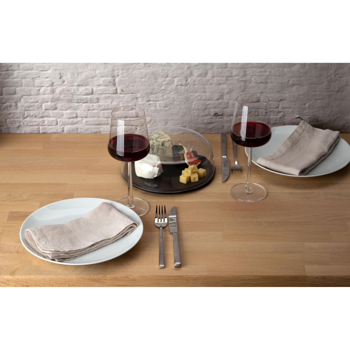 KÄSEGLOCKE mit Schüssel, 2-tlg., Ø 27.2 cm - Transparent, Glas (28/10/28cm) - Continenta