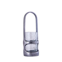 LATERNE Rahana Schwarz 14/14/40cm - Schwarz, Glas (14/40/14cm) - PTMD Collection