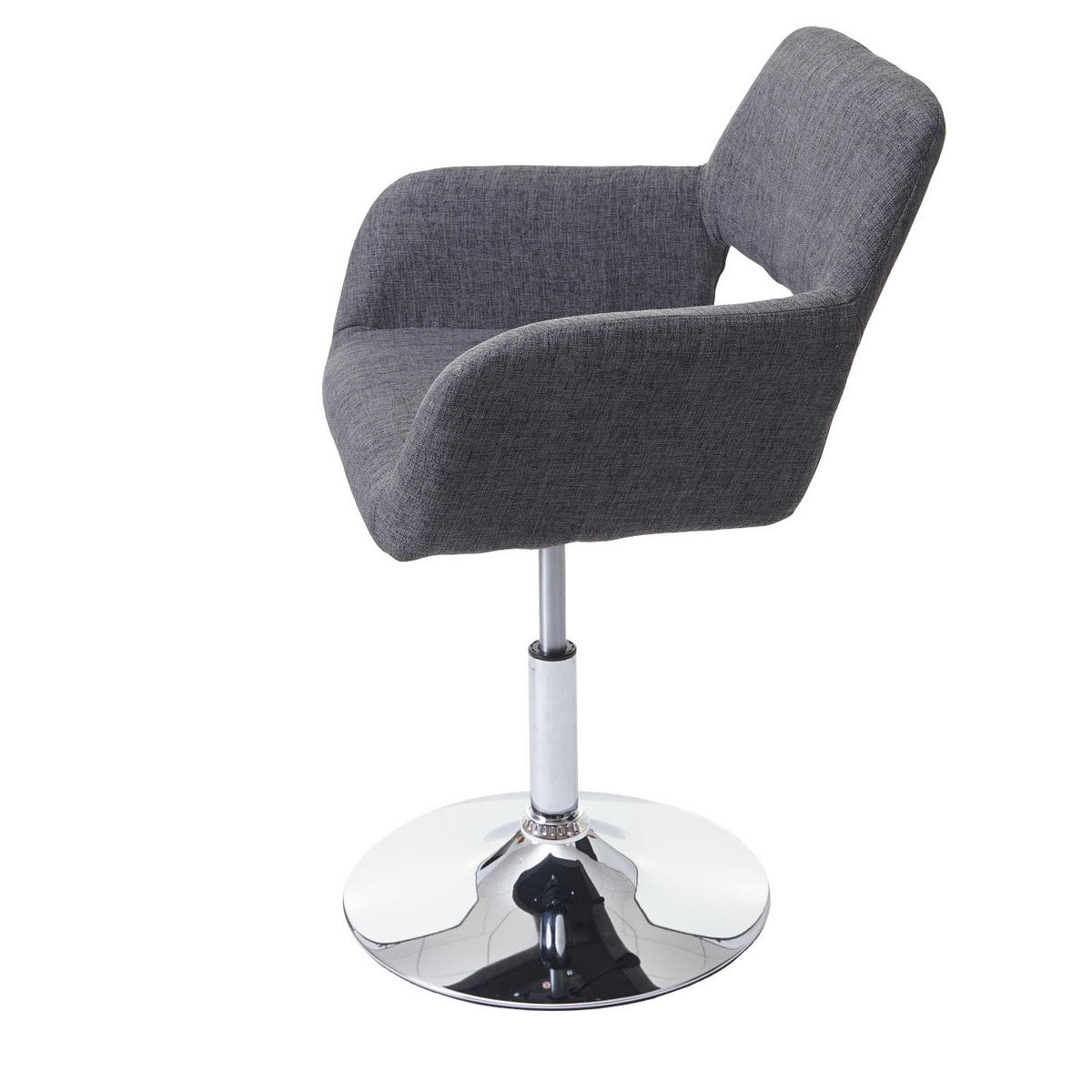 ESSZIMMERSTUHL Grau, Silber - Silberfarben/Grau, Textil (58/89/55cm) - MCW