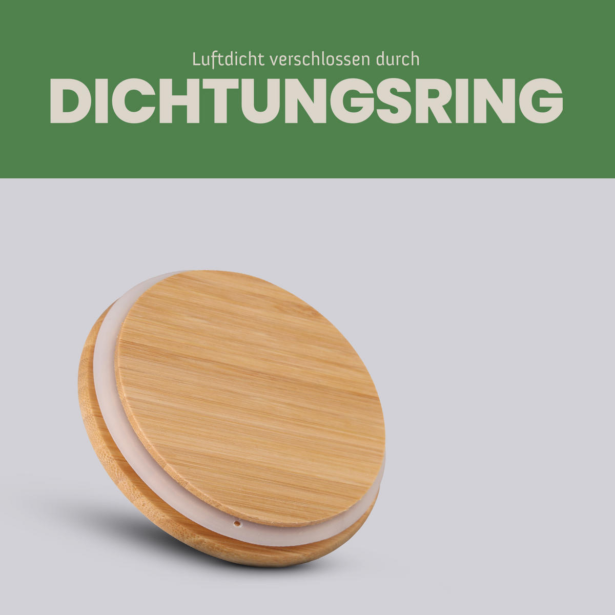 VORRATSGLAS mit Bambusdeckel - 700ml - Transparent, Glas (11/10/11cm) - Bestlivings