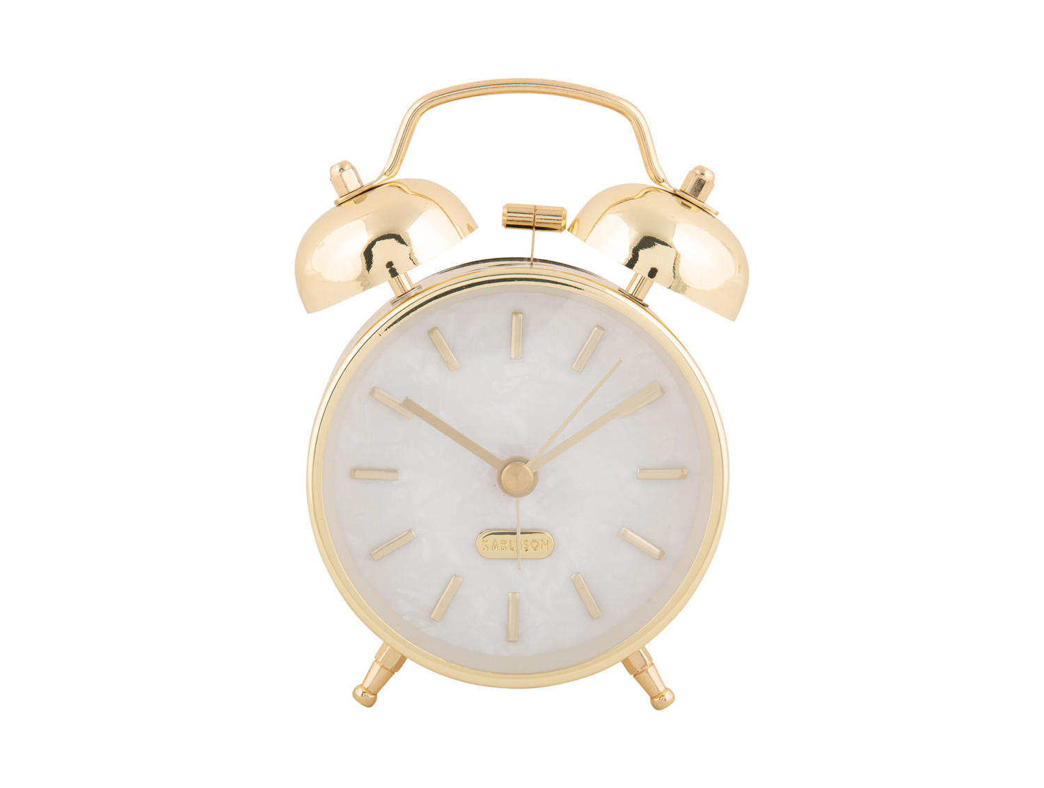WECKER Pearl Glow 8/8/12 cm - Goldfarben, Metall (8/12/8cm) - Karlsson