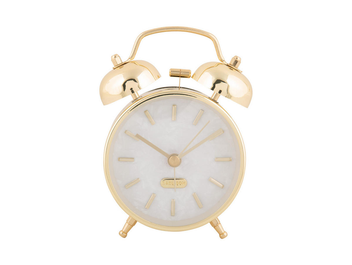 WECKER Pearl Glow 8/8/12 cm - Goldfarben, Metall (8/12/8cm) - Karlsson