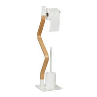 WC-GARNITUR - Multicolor, Holzwerkstoff/Kunststoff (20/76/20cm) - Relaxdays