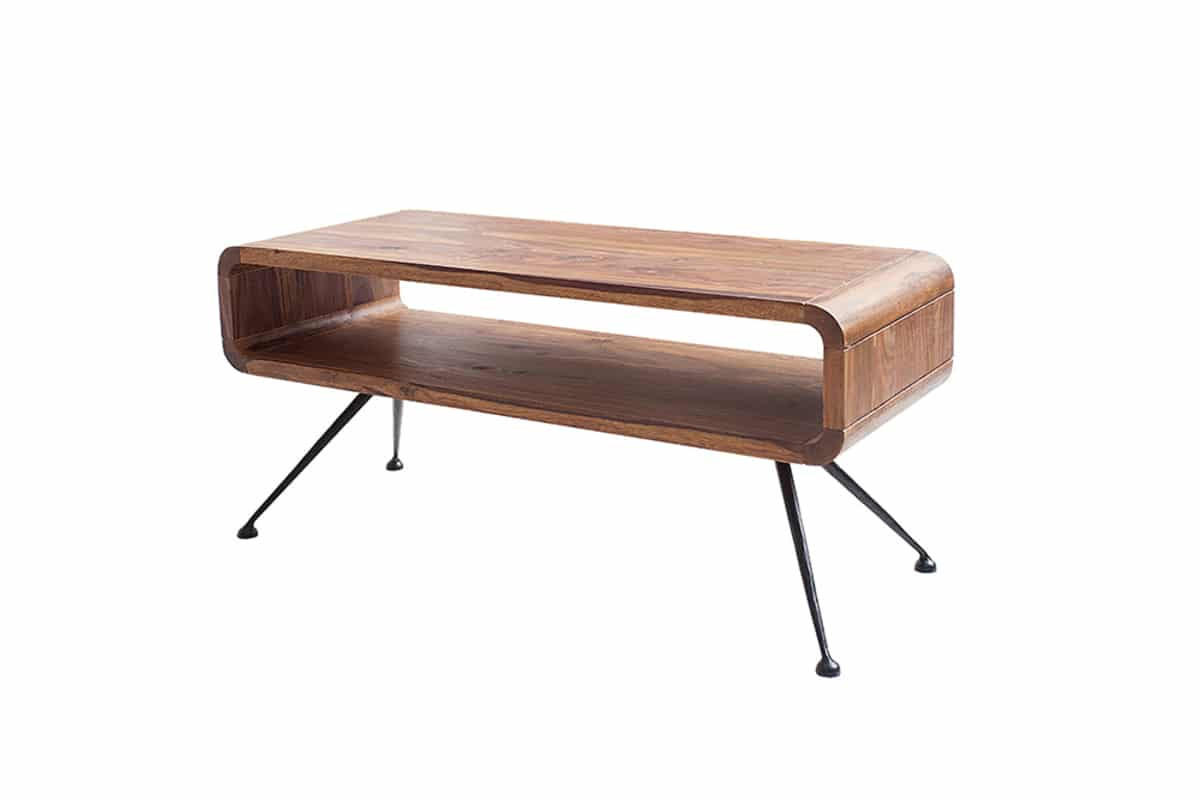 COUCHTISCH ALPHA Sheesham rechteckig Natur 100cm - Braun, Holz (40/100/45cm) - riess-ambiente