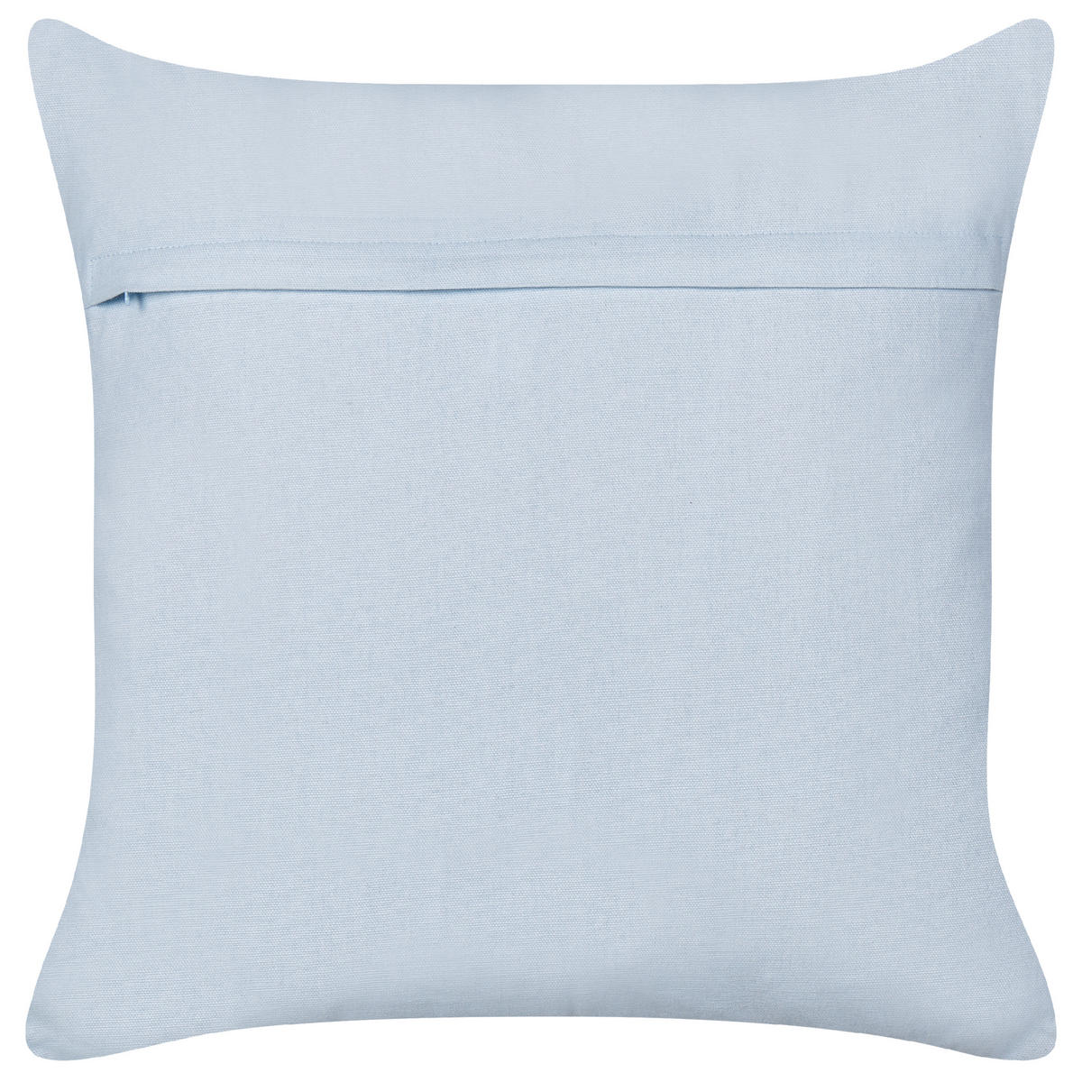 DEKOKISSEN 2er-Set Hellblau 45/45 cm Leea - Blau/Weiß, Naturmaterialien (45/45cm) - Beliani