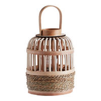 LATERNE Heimo - Braun, Holz (23/31/23cm) - home&you