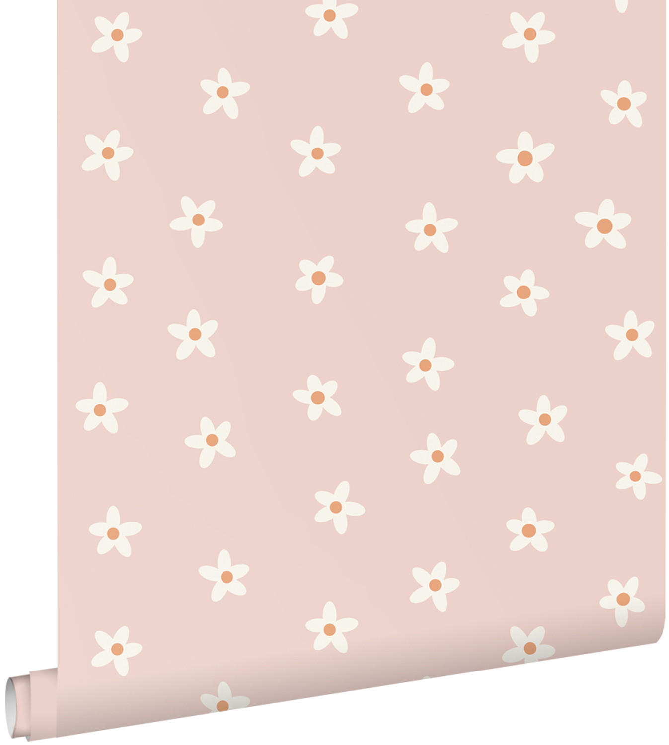 TAPETE Gänseblümchen 53 cm x 10.05 m - Pink, Papier (53/0.1cm) - ESTAhome