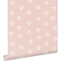 TAPETE Gänseblümchen 53 cm x 10.05 m - Pink, Papier (53/0.1cm) - ESTAhome
