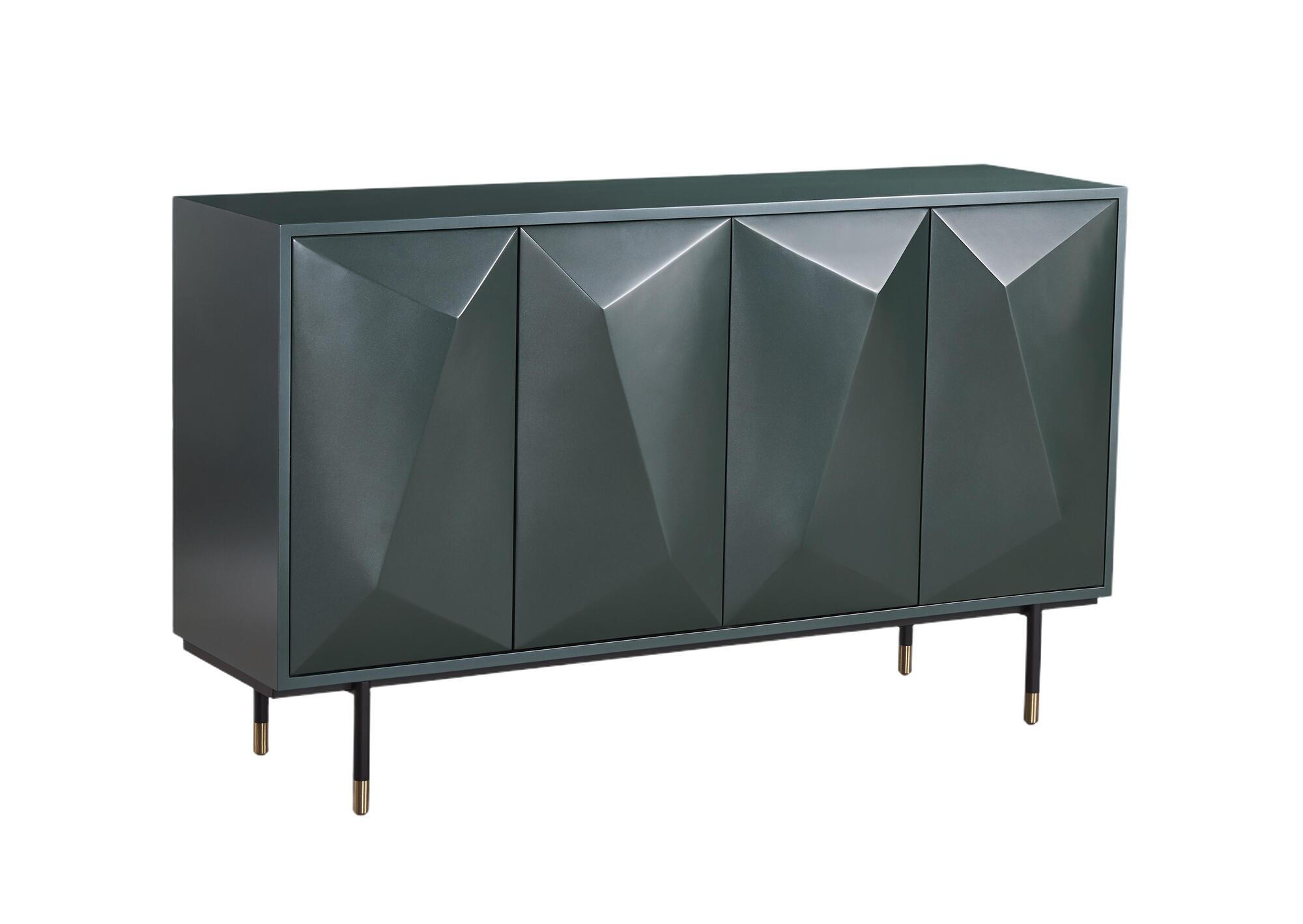 SIDEBOARD STILIG Grün 150x40x88 cm - Grün, Holzwerkstoff (150/88/40cm) - FURNLUX