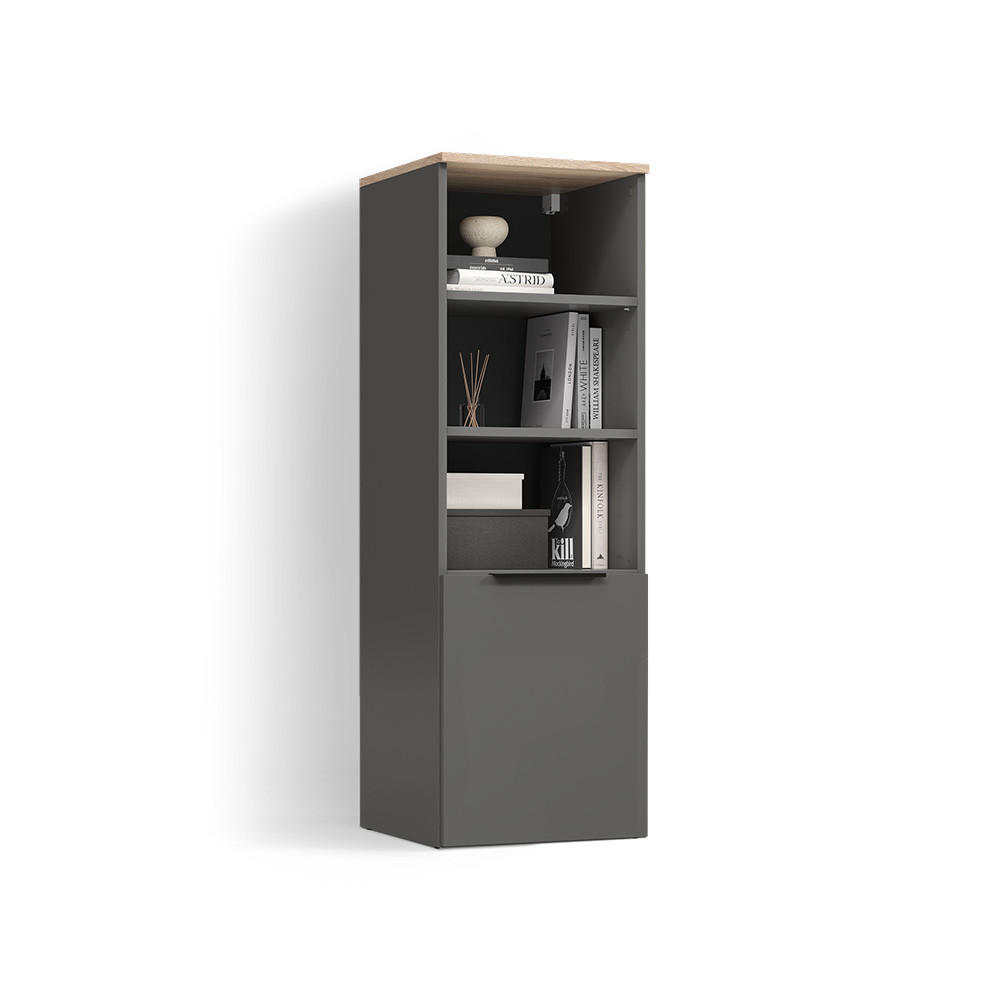 Livinity® UNIVERZÁLNÍ SKŘÍŇ Piave Anthracite/Sonoma s dveřmi