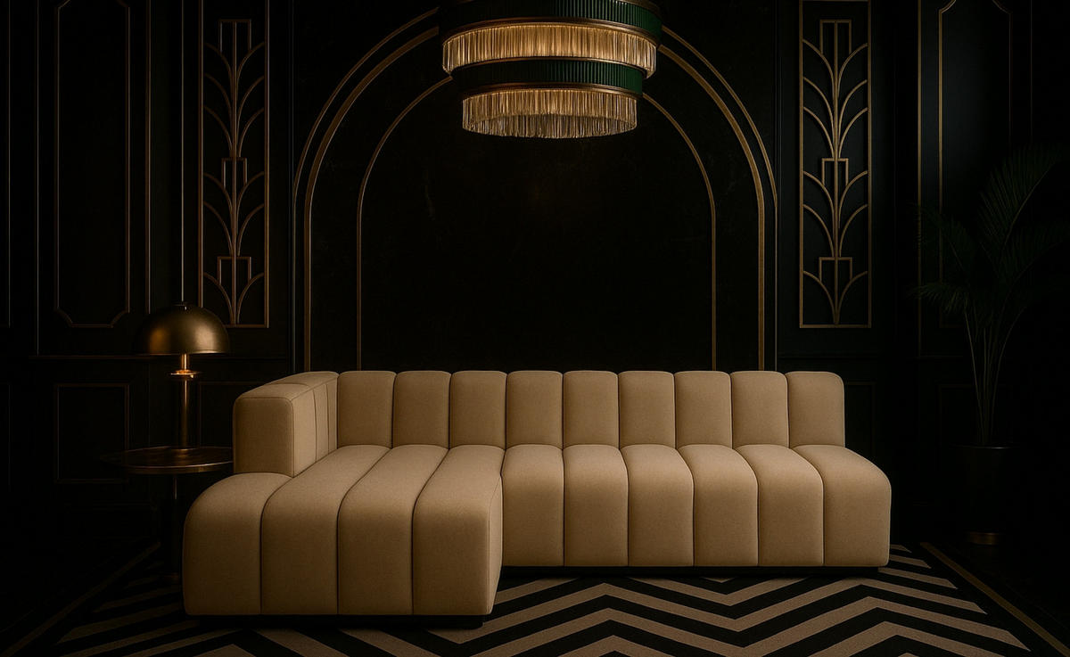 ECKSOFA GRAND L 295 cm, Stoff Salvador, Beige, Links - Beige, Holz (295/179cm) - Kaiser Möbel