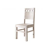 STUHL Massivholz 45 x 45 x 100 cm beige NATURE WHITE #120 - Beige, Holz (45/100/45cm) - Massivmoebel24