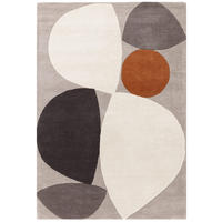 TEPPICH Wolle handgetuftet abstrakt Mid-Century ELAN-Mouzon, Silbergrau 120x170 cm - Silberfarben, Textil (120/170cm) - KADIMA DESIGN