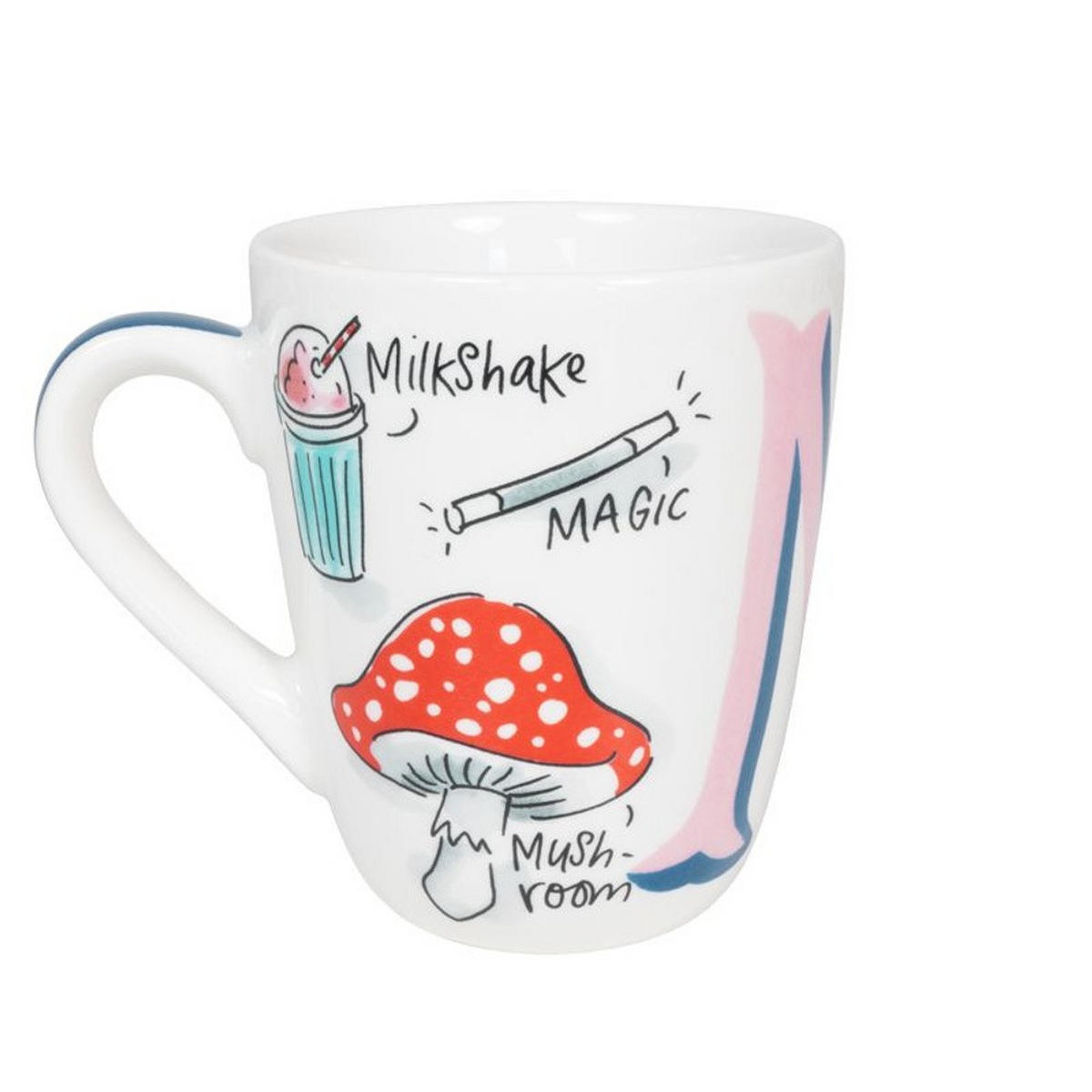 BECHER Love Letter M in Bunt - 350 ml - Multicolor, Keramik (0.35L) - Blond Amsterdam