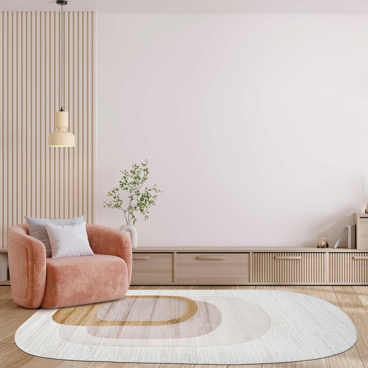 TEPPICH Beige Abstrakt - Kurzflor Unregelmäßig Unregelmäßige Form - Weiß Ecru Creme Golden - 160 x 220 cm - Beige, Textil (160/220cm) - Mazovia
