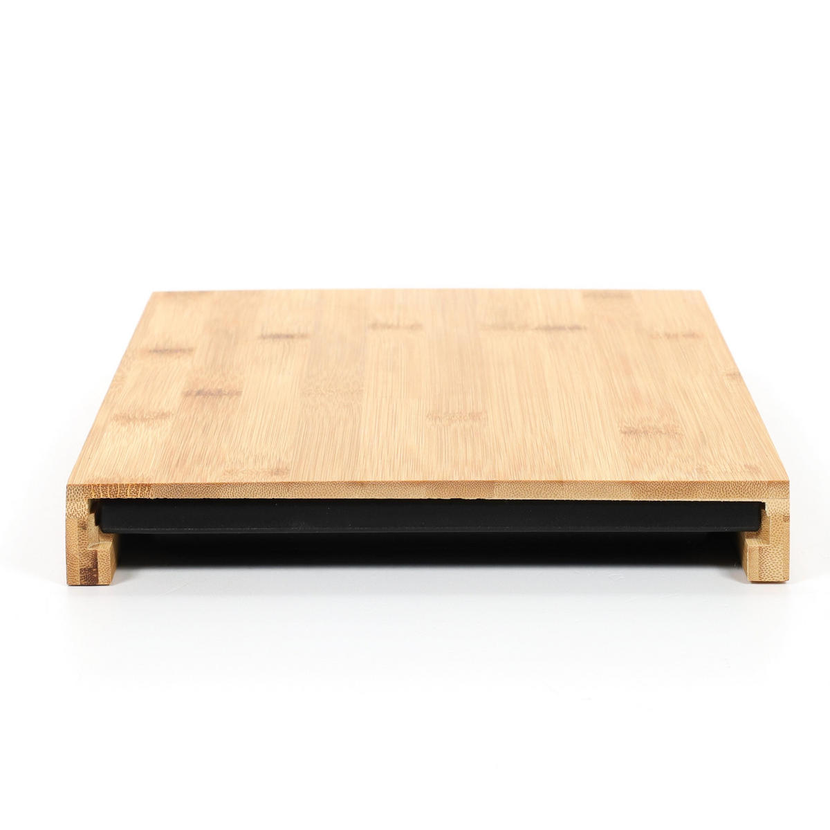 SCHNEIDEBRETT mit Auffangschale 34/24/3,5 cm - Braun, Naturmaterialien (24/34cm) - Kesper