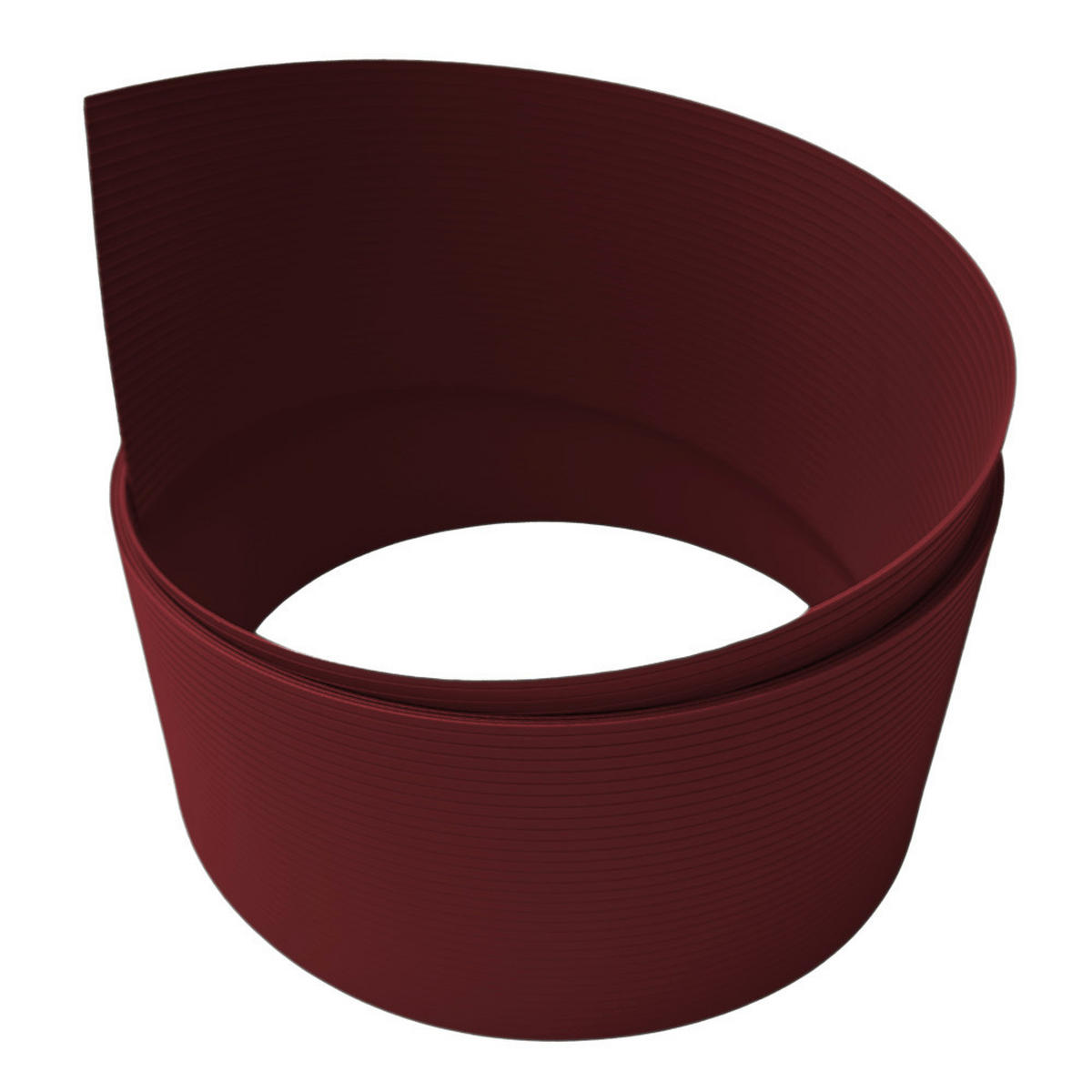 SICHTSCHUTZSTREIFEN Rille Halbe Rolle für Doppelstabmatten Bordeauxrot 50m - Bordeaux, Kunststoff (5000/9.5cm) - ZAUN|ZU