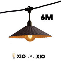 LICHTERKETTE VINTY grau - Grau, Metall (600cm) - Lumisky