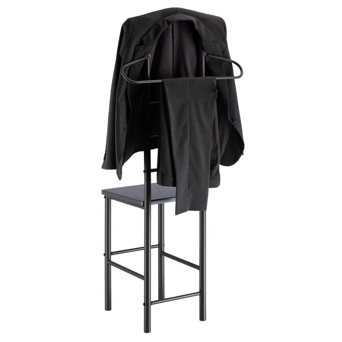 HERRENDIENER JIVO - Grau, Metall (53/121/47cm) - CARO-Möbel