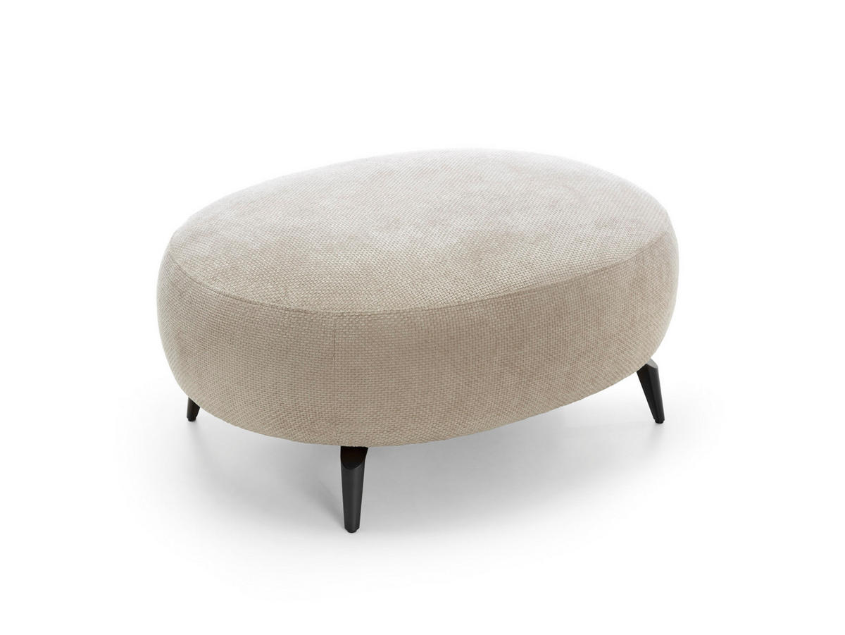 MASSENO Sitzhocker VICO, Modern Polsterhocker, Fußhocker Beige - Beige, Holzwerkstoff/Kunststoff (80/43/100cm) - MASSENO