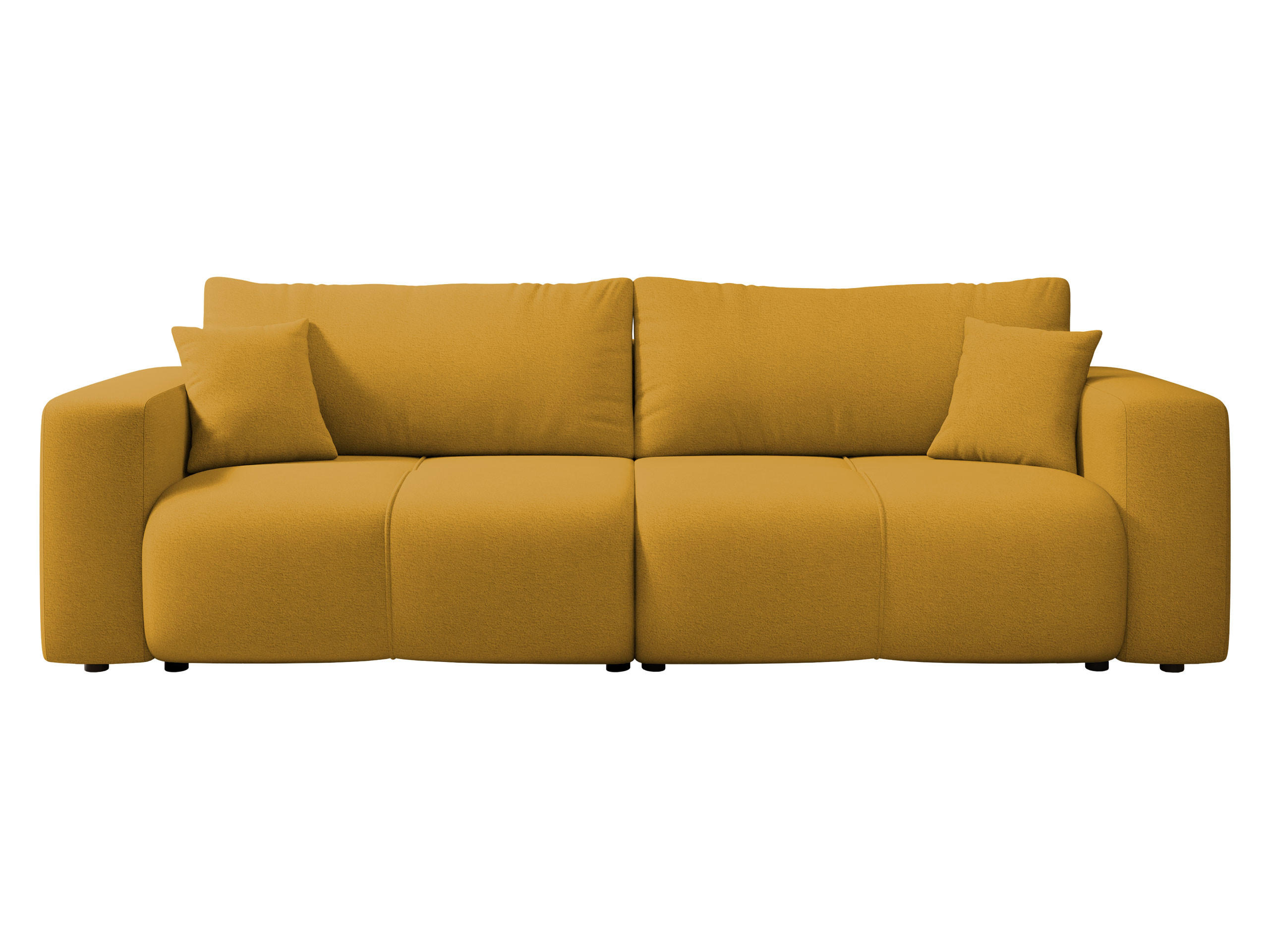 SCHLAFSOFA Furyn - Gelb/Schwarz, Holz/Kunststoff (245/82/92cm) - MIRJAN24