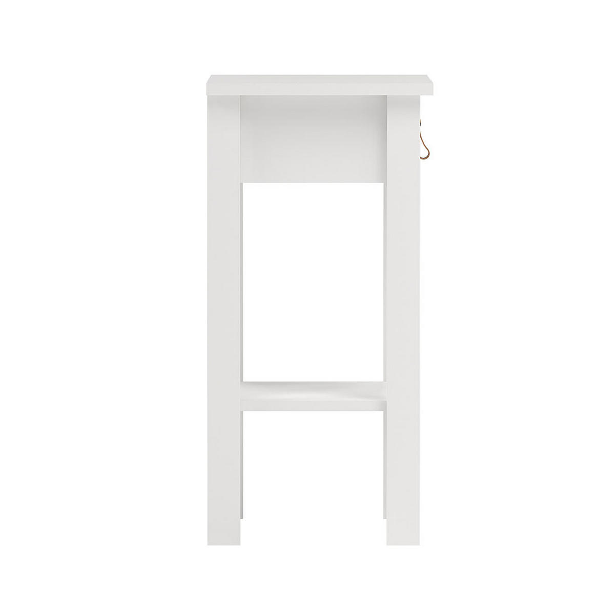 NACHTTISCH, Madrid, Weiß, Holzwerkstoff, 40 x 35 x 71 cm - Weiß, Holzwerkstoff (40/71/35cm) - ebuy24