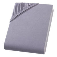 TOPPER-SPANNBETTLAKEN Jersey Bettlaken 180x200 cm Grau - Grau, Textil (180/200cm) - Carpe Sonno
