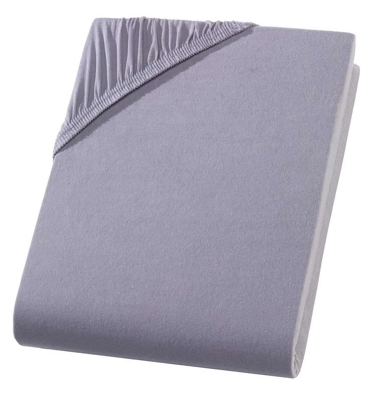 TOPPER-SPANNBETTLAKEN Jersey Bettlaken 180x200 cm Grau - Grau, Textil (180/200cm) - Carpe Sonno
