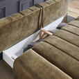 SCHLAFSOFA  mit Stoffauswahl, Rücken echt, Schlafen auf Sitzhöhe Webstoff Olivgrün  - Schwarz/Olivgrün, Design, Holz/Textil (206/77-87/102cm) - Novel