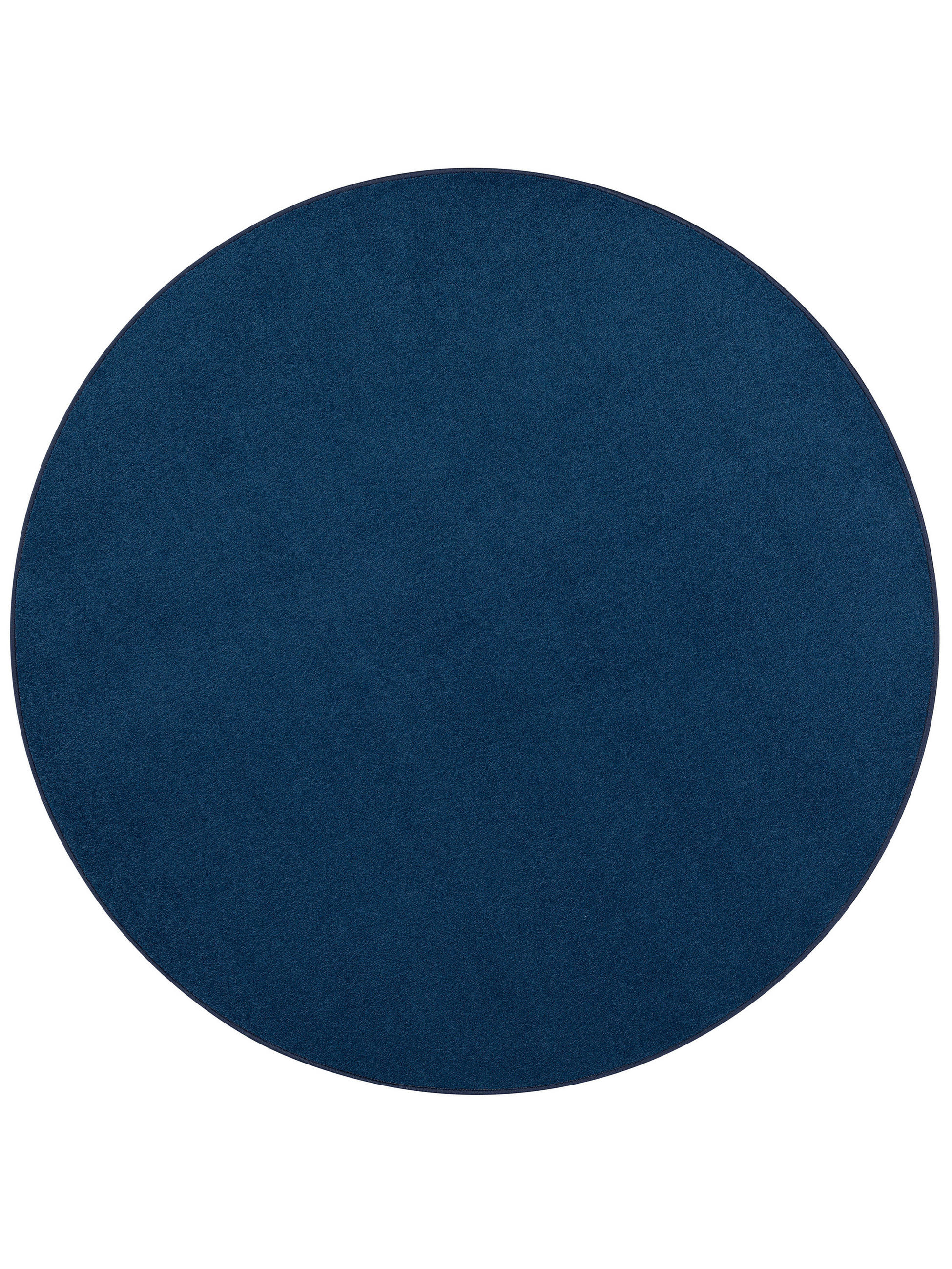 TREND VELOURS TEPPICH JOY RUND - Dunkelblau, Textil (200/200cm) - Snapstyle