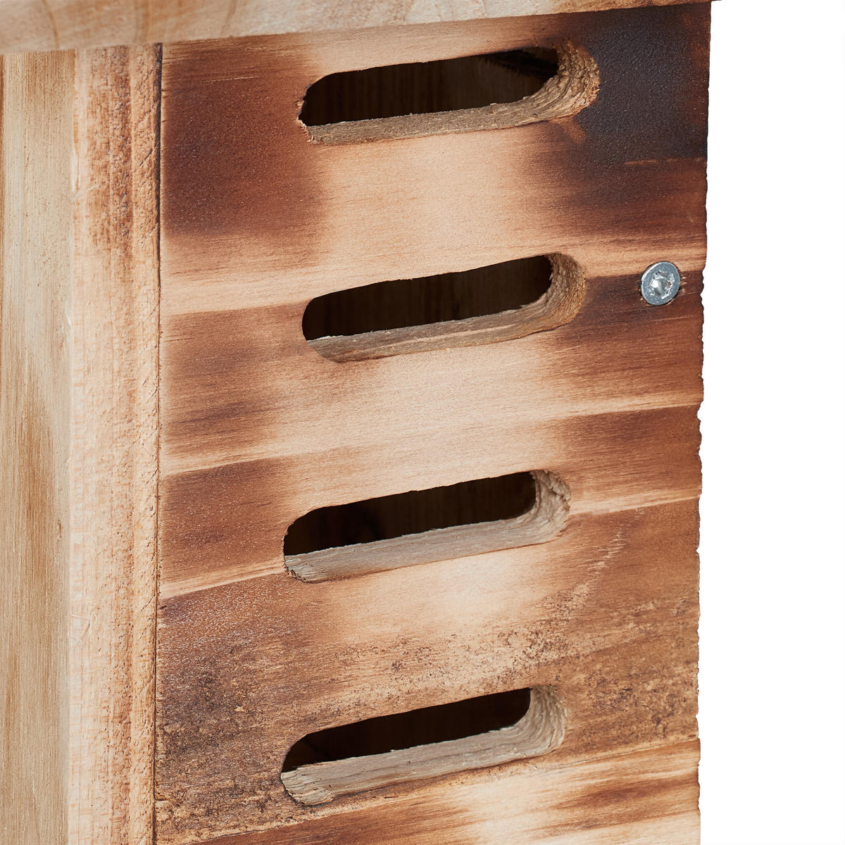 MARIENKÄFERHAUS - Braun, Holz (17/22/10cm) - Relaxdays