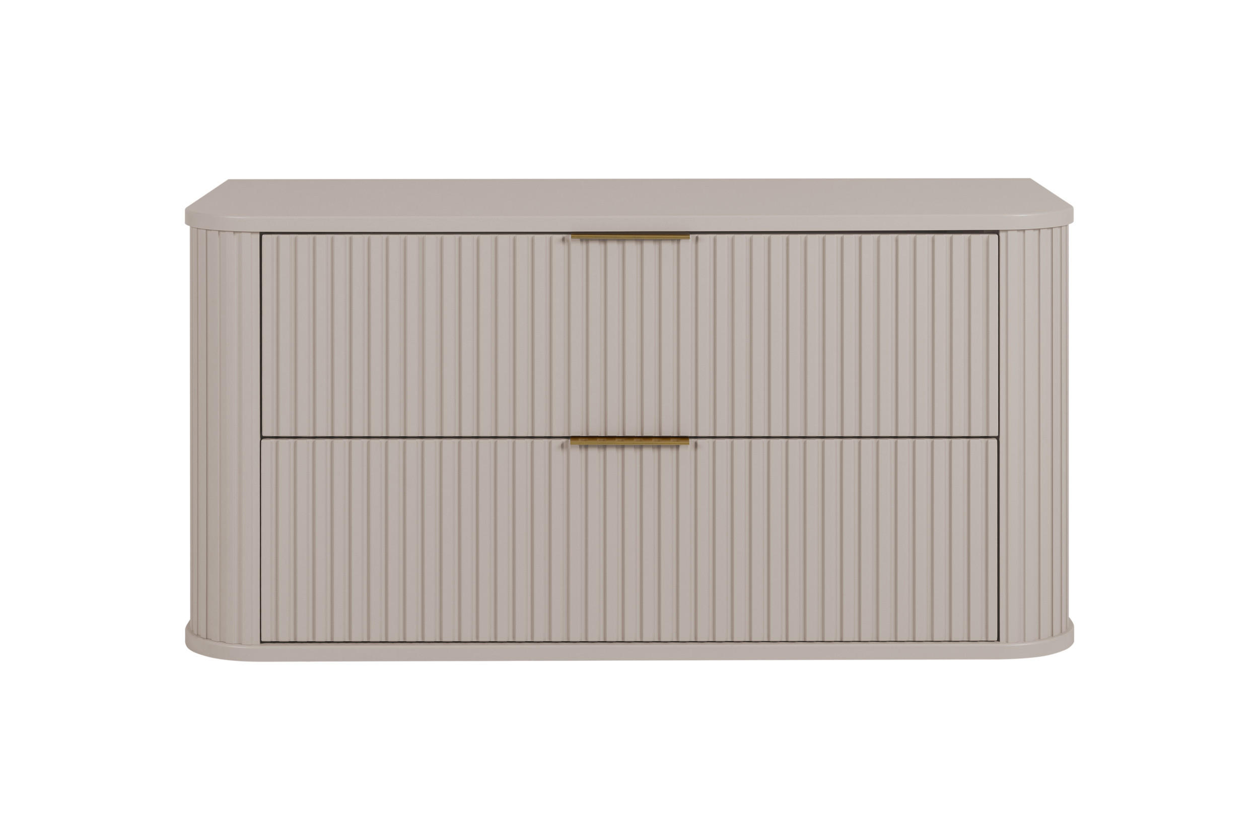 BADEZIMMERSCHRANK, Kaschmir + Goldener Griff, 41,5 x 100 x 51,7 cm - Kaschmir/Goldfarben, Holzwerkstoff/Kunststoff (100/51.7/41.5cm) - 3XE LIVING