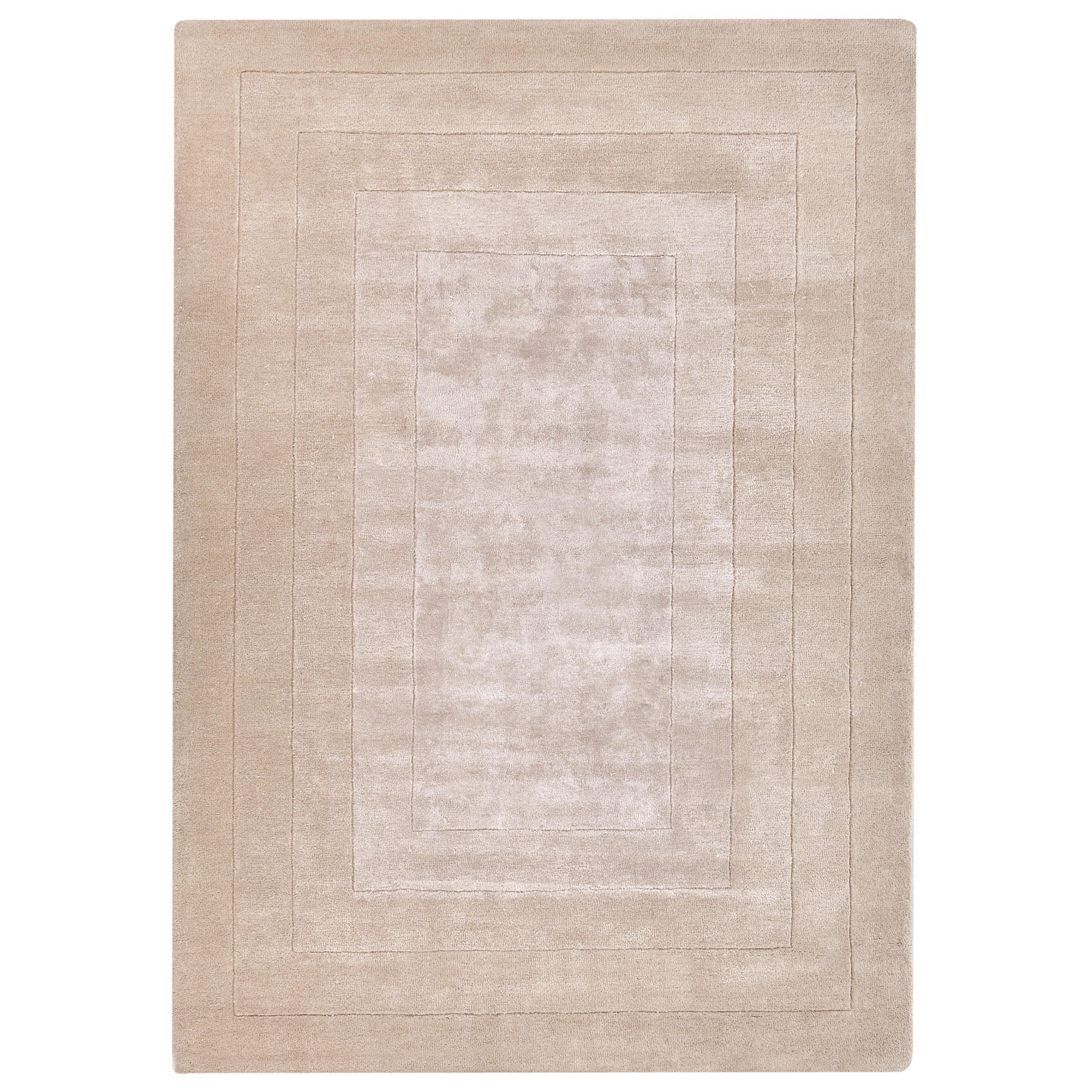 TEPPICH Beige 160/230 cm Viskose Amado - Beige, Textil (160/230cm) - Beliani