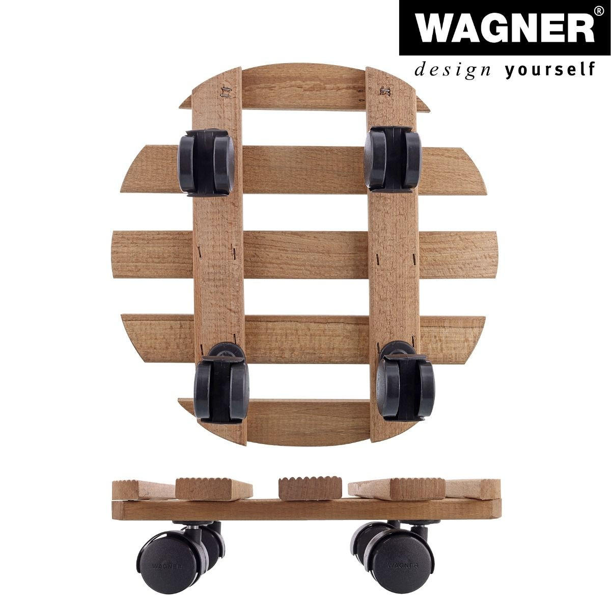 PFLANZENROLLER Holz COUNTRY 0183 - Braun, Holz (30/8cm) - WAGNER design yourself
