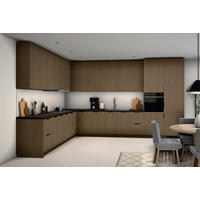 L-KÜCHE Sorento Dunkle Eiche – 399 × 299 cm – KÜ-SOREN-010 - Dunkelbraun, Holzwerkstoff (399/247/299cm) - ROYAL24_MARKT