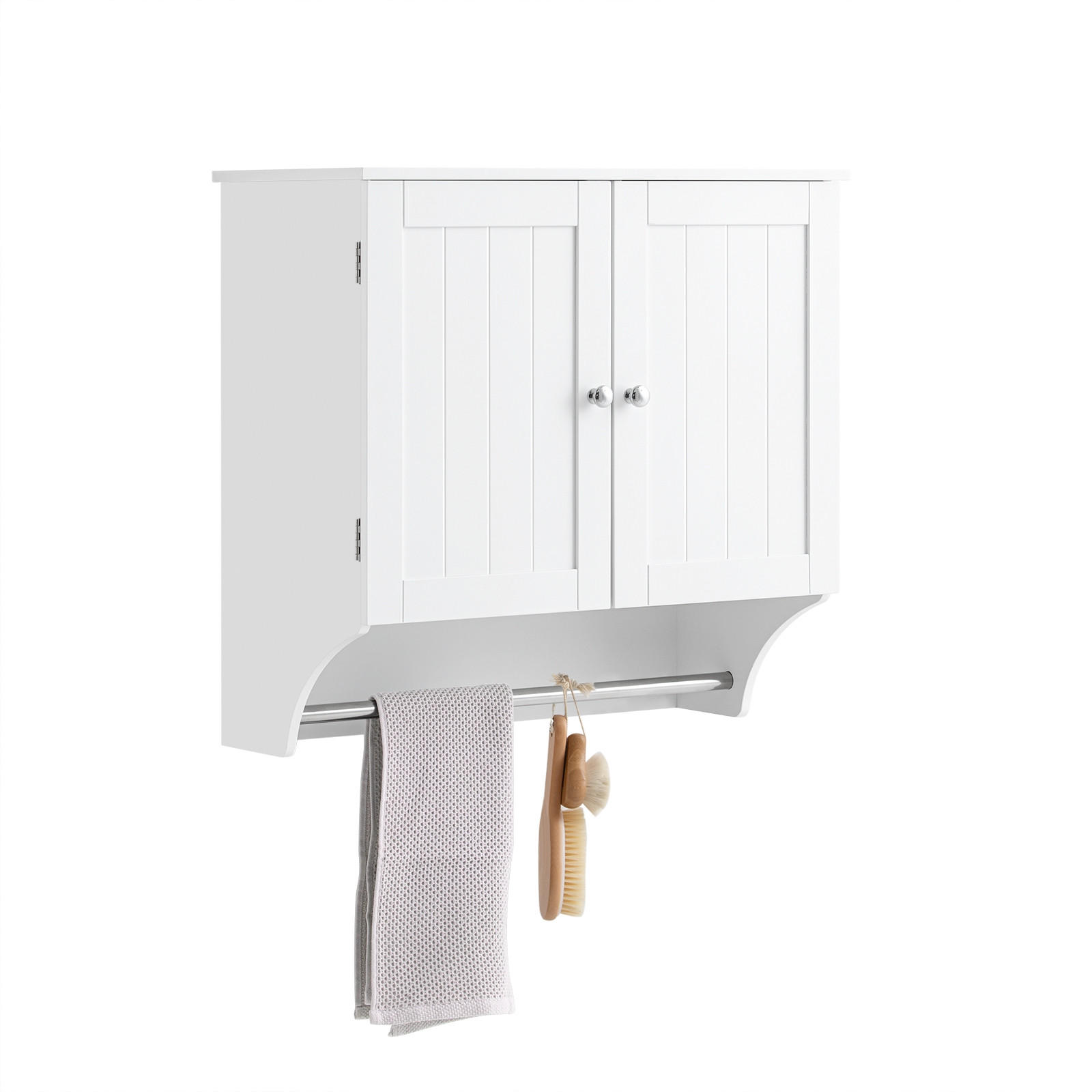 HÄNGESCHRANK Weiß - Weiß, Holzwerkstoff/Metall (60/60/30cm) - SoBuy