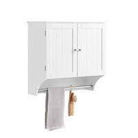 HÄNGESCHRANK Weiß - Weiß, Holzwerkstoff/Metall (60/60/30cm) - SoBuy