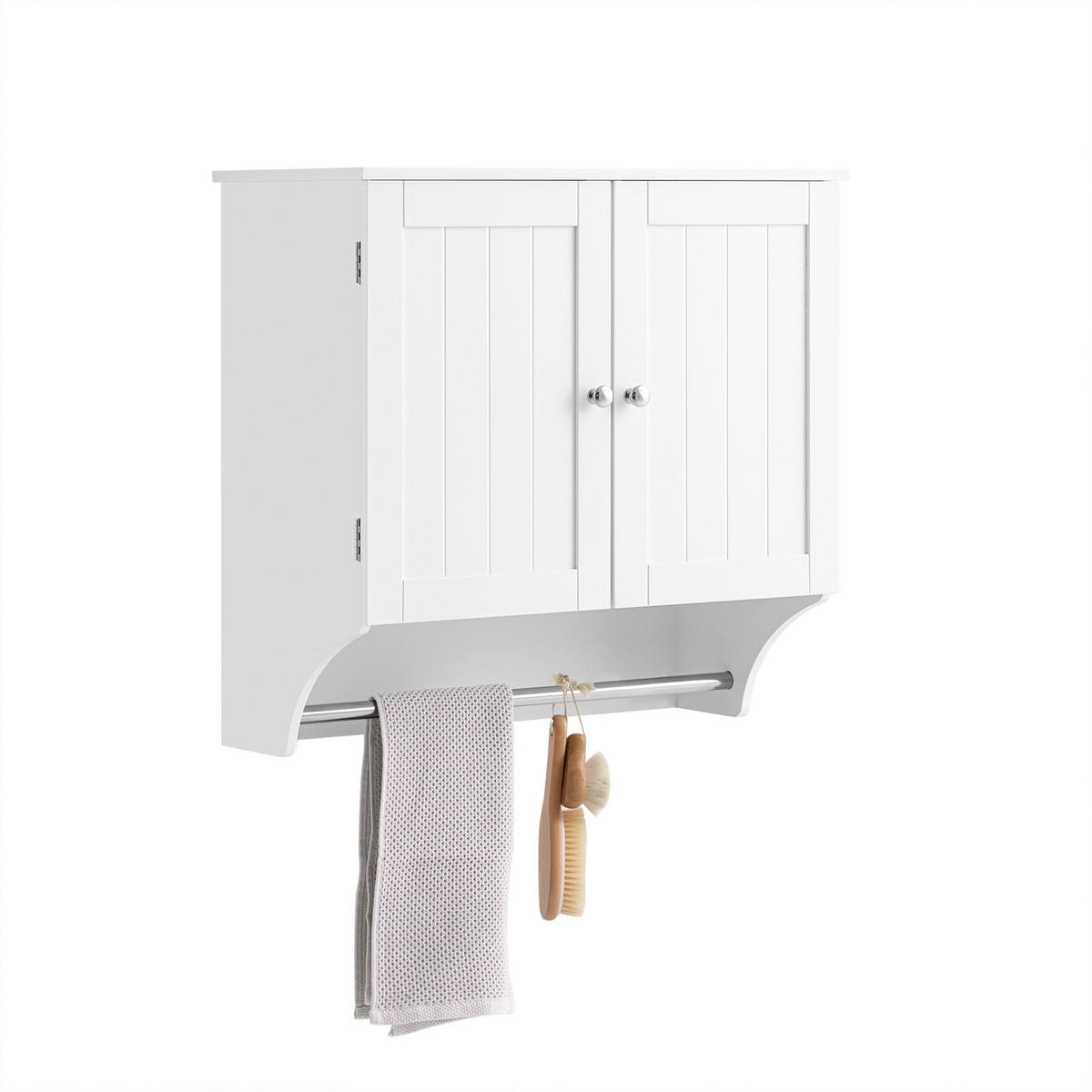 HÄNGESCHRANK Weiß - Weiß, Holzwerkstoff/Metall (60/60/30cm) - SoBuy