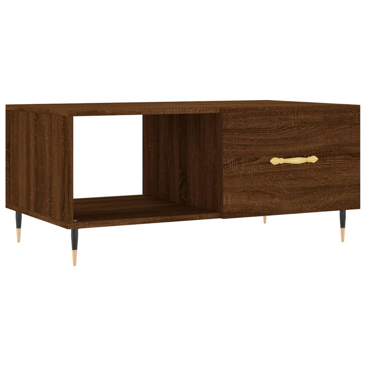 COUCHTISCH Braun Eichen-Optik 90x50x40 cm Holzwerkstoff - Braun, Holzwerkstoff (50/90/40cm) - furnicato