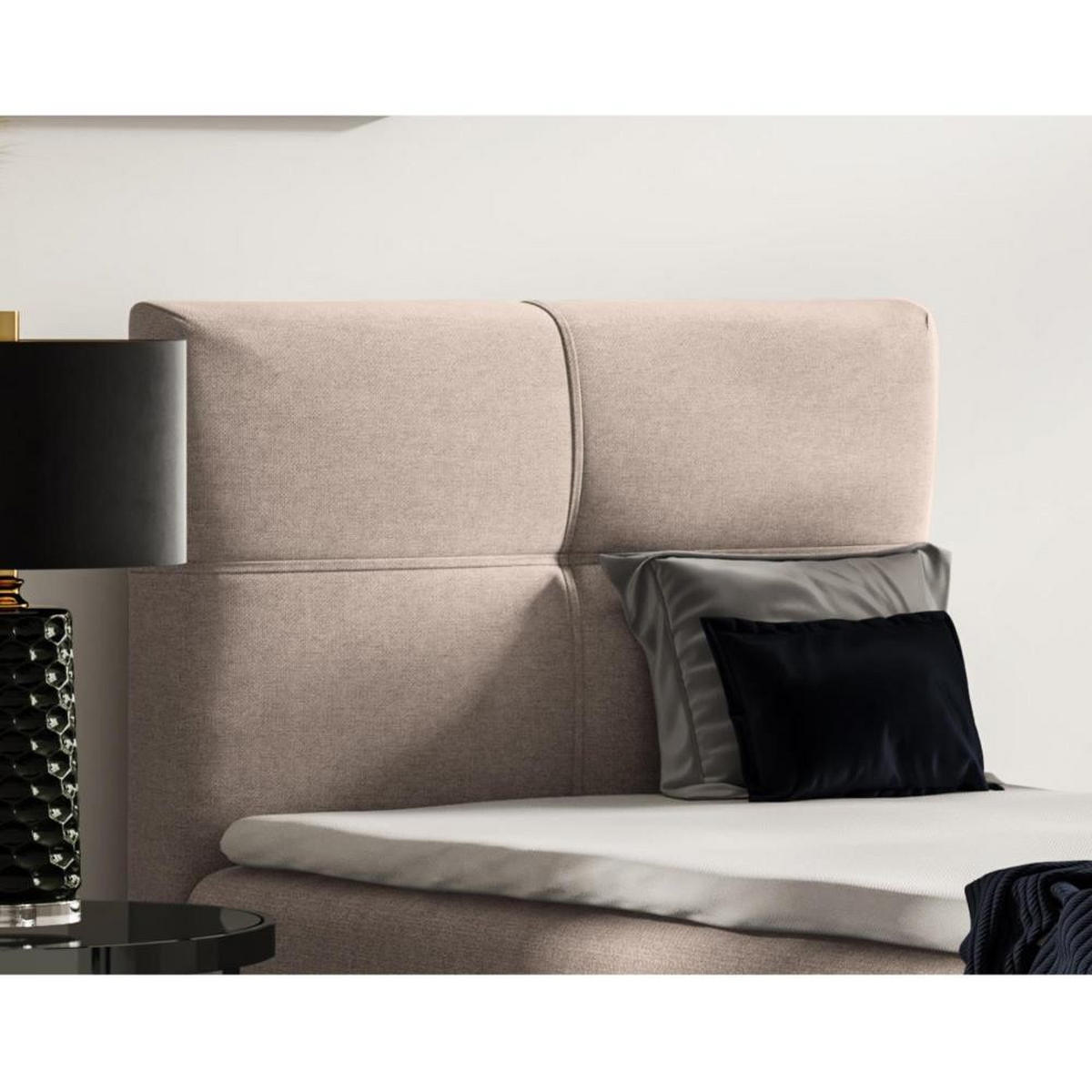POLSTERBETT Helen Mini 93/206/106 beige - Beige, Holzwerkstoff/Textil (90/200cm) - Beautysofa